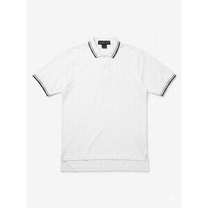 Deadstock 80s VTG Boast Tennis Shirt Large Cotton Polo White - 067